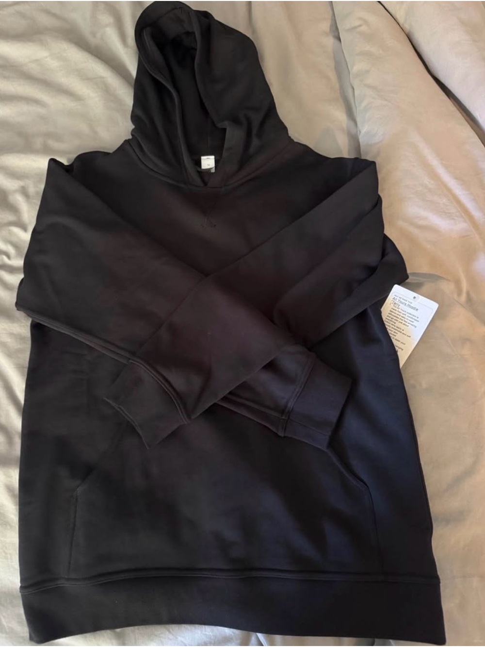 Lululemon All Yours Hoodie French terry size 10 in black